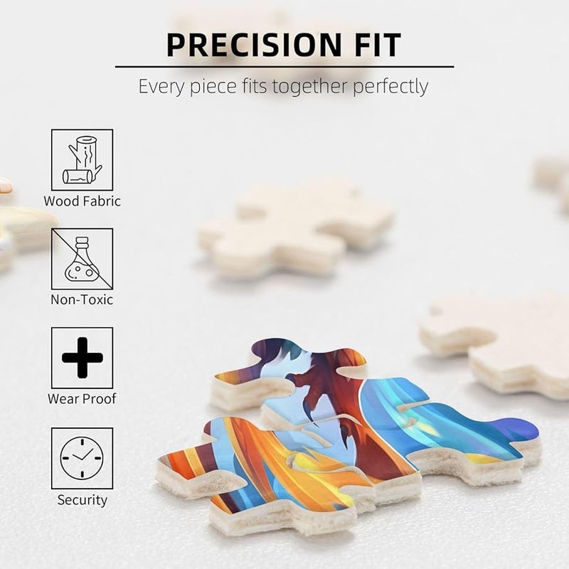 Yellow Gradient Phoenix 500 Piece Jigsaw Puzzle For Adults Home Decor 20 4 X 15 Inches - Image 5